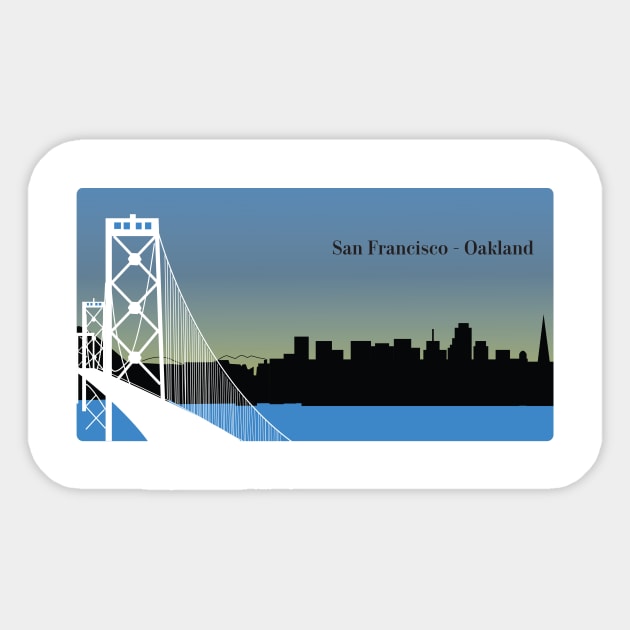 San Francisco Sticker by dddesign